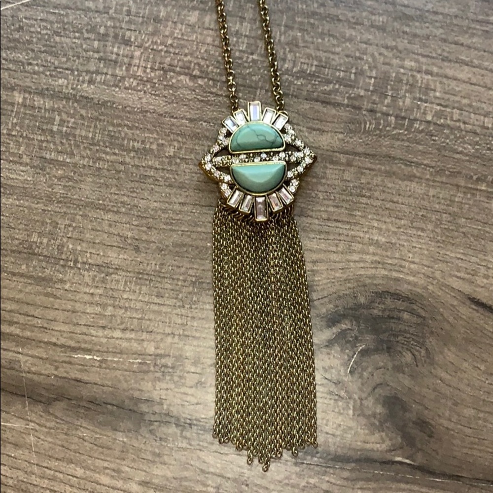 Turquoise and Crystal Necklace